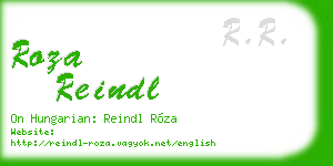 roza reindl business card